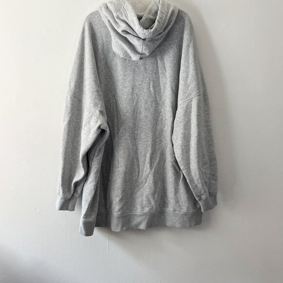 H&M disney // heather gray  mickey mouse embroidered hoodie Large - Picture 8 of 8